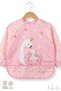 Swan Patterned Long Sleeve Waterproof Feeding and Activity Bib 6-24 Months