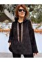 Italian K Hooded Leopard Velvet Suit Black - 2