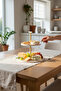 Travertine 25 cm Matte Gold Two-Tier Presentation Plate - 2