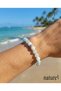 Aquamarine Natural Stone 8mm Unisex Bracelet - 5