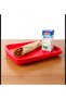 4 Serving Trays Red Color 27*36 cm Medium Size (4 Pieces) - 2