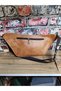 Leather Waist Bag 3 Compartment Waist Bag Unisex Colorful Shoulder and Waist Bag (Card Holder Gift) - 4