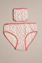 Plus size patterned 2 piece panty - 5