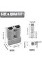 Battery Connector 50A, 8pcs 50 Amp 600V Quick Connection Plug Connector (Gray) - 2