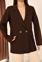Cherry Double Button Blazer Jacket - 4