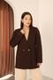 Cherry Double Button Blazer Jacket - 2