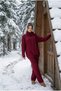 Women's Wefted Hair Braided Knitwear Trousers Set
