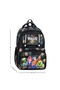Korean Style Luxury Boys' Orthopedic Primary School Backpack with Cover, Foiled Lunch Box and Pencil Case - 2