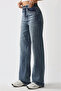 Straight Fit Denim Trousers