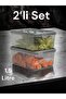 Set of 2 1.5 Liter Leak-Proof Storage Containers - 2