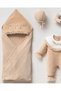Melisa Kadife 5-Piece Organic Hospital Discharge Set Beige 100% Cotton Newborn Baby Girl - 2