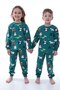 Girl and Boy Unisex Model New Year Themed Snowman Pajama Set