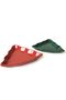New Year's Green/Red Pine Boat Plate 22 cm 2 Pieces 309/506 - 3