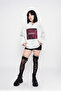 Baddie Printed Oversized Unisex White Hoodie - 6