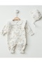 Woven Floral Romper and Hat 100% Cotton Newborn