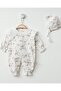 Woven Floral Romper and Hat 100% Cotton Newborn