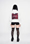 Baddie Printed Oversized Unisex White Hoodie - 4