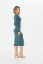 Women's Half-Neck Bodycon Long Sleeve Knitted Camisole Dress - Mint - 7