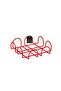 Red 18 cm Napkin Holder Large Size Napkin Stand Cafe Restaurant Hotel Stainless Metal - 3