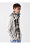 New Season Tassel Detailed Plaid Patterned Men's Scarf W35911Z8 - 2