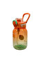 Tritan Water Bottle – 700 ml Water Bottle with Straw, Locking Lid, and Carrying Strap - Orange - 2