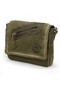 Cargo 7136 Robbie Green 14 Inch Laptop Daily Shoulder School Travel Vintage Cotton Canvas Bag