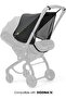 unshade Extension Only, Enhanced UV Coverage for Car Seat & Stroller, Black