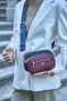 Claret Red-Navy Blue Women's Messenger Bag Us23676 - 3