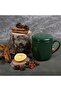 3 Piece Herbal Tea Cup with Bone Strainer - Green - 2