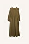 100% Cotton V-Neck Poplin Tie-Front Long Sleeve Maxi Dress G0015AX25AU - 6
