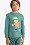 Boys Stumble Guys Pajama Set Long Sleeve Top Long Bottom F5176A825Au - 4