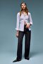 Straight Wide High Waist Long Jeans Washed Pants E3181Ax25Sp
