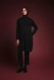 Knitted Patterned Zippered Stand Collar Knitwear Tunic - 2