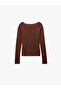 Comfortable Fit Long Sleeve U-Neck Viscose Pajama Top - 4