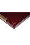 Claret Red Medium Tray with Brass Detail - 2