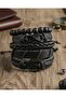 Life Tree and Infinity Black Figured 5-Piece Real Leather Bracelet - 2
