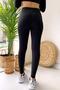 Ribbed women's tights with raised inside - black - 5
