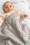 Gray Quilted Chickpea Baby Swaddle Blanket – Double-Sided Seasonal / Newborn Hospital Release - 5
