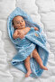 Blue Quilted Chickpea Baby Boy Swaddle Blanket – Double-Sided Seasonal Newborn Hospital Release - 6