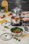 Vistal 18/10 Stainless Steel 8 Piece Deep and Stock Pot Set (16-20-24 Cm-24Cm) - 4