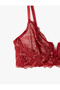 Comfortable Fit Unpadded Lace Detailed Underwire Bra - 7