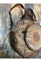 Fargin Ethnic Authentic Bohemian Round Backpack Daily Travel Backpack - 4