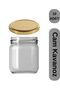 10-Piece Glass Jar 210 Cc with Lid - White/gold Lid - Mama Baby Tp00430 - 5