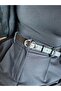 Jade Double Ring Pattern Women's Silver Buckle Belt Coat Belt Dress Belt Trouser Belt - 2