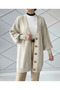 Women's Winter Hair Knitting Popular Trend Stone Color Knitwear Cardigan
