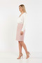 Pink Tweed Pencil Skirt - 2