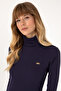 Women's Plum Turtleneck Sweatshirt 50313430-Vr074 - 2