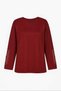 Women's Lycra Mid-Age and Older Women's All-Season Burgundy Mother's Combed Cotton Blouse New Season Sleeve Embroidered - 8