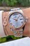 Brand Rose Gold Color Square Small Case Thin Cord Women's Wrist Watch - Bracelet Gift