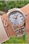 Brand Rose Gold Color Square Small Case Thin Cord Women's Wrist Watch - Bracelet Gift - 3